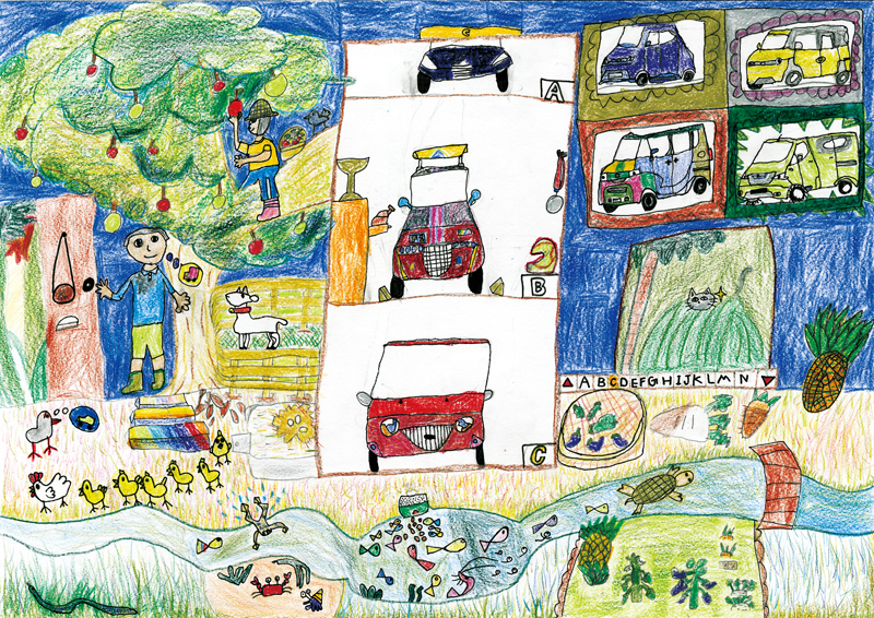 僕が小学校3年生の時に書いた絵 - 絵画/タペストリ