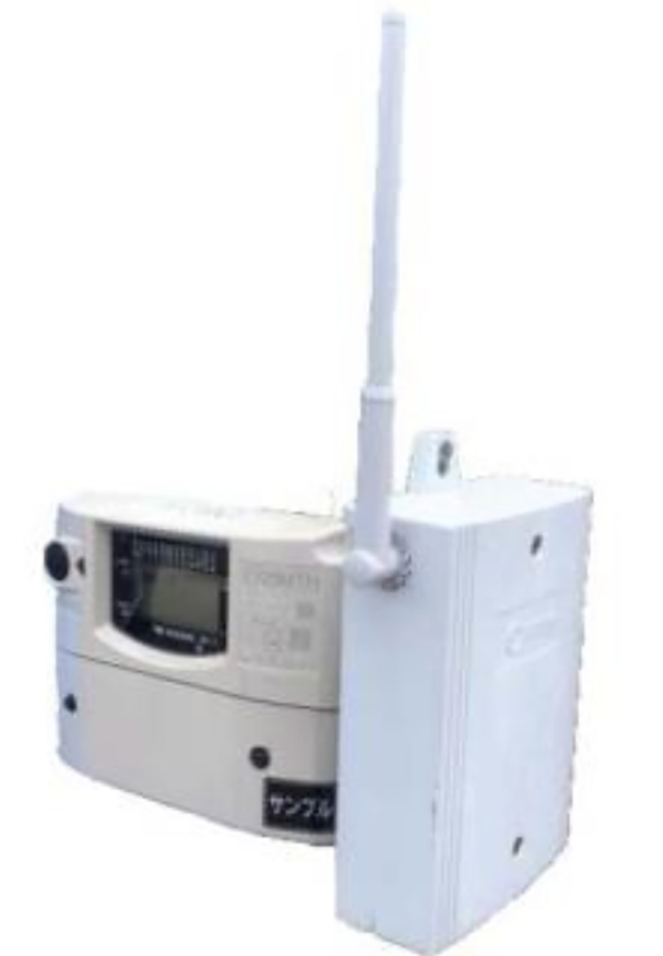 沖縄協同ガスの供給先に設置している「ガスキャッチ」は、携帯電話回線を利用した通信機で、ガスの使用状況に異常があれば監視センターに知らせる